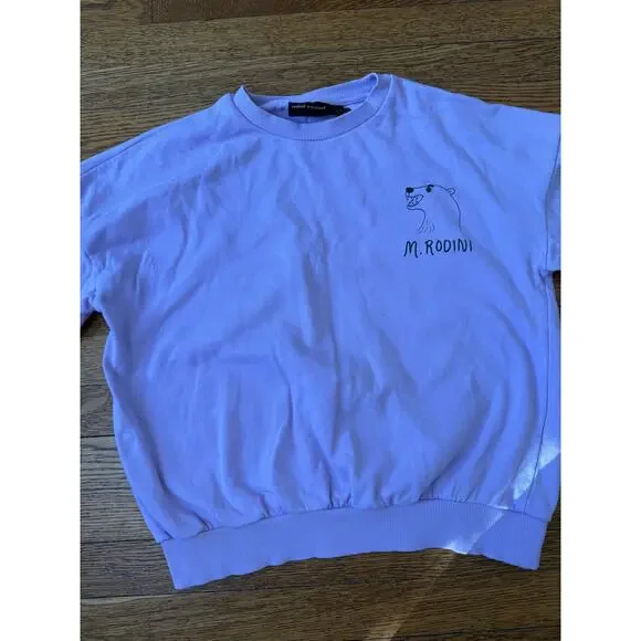 Mini Rodini Purple Sweatshirt Size 10-11 - Picture 2 of 6